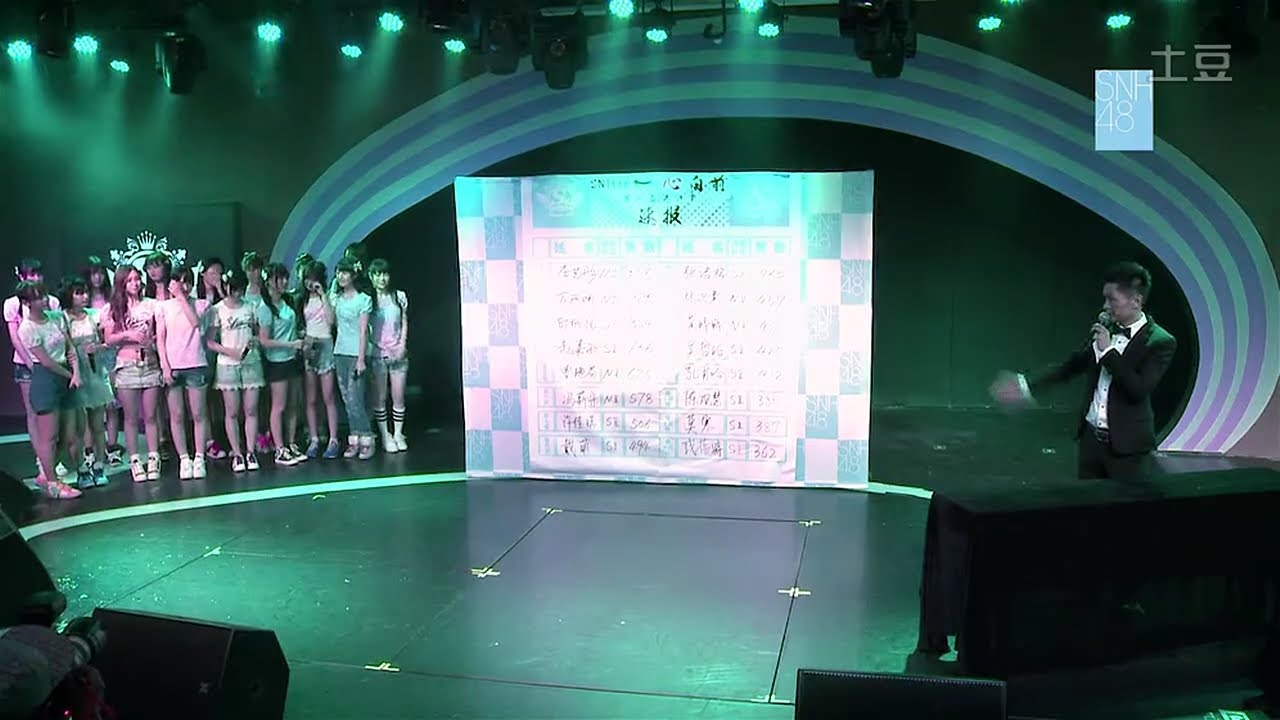 【SNH48】選抜総選挙の速報発表イベント映像についての感想